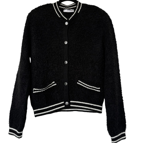 Mango Jackets & Blazers - Mango Black and White Textured Jacket
